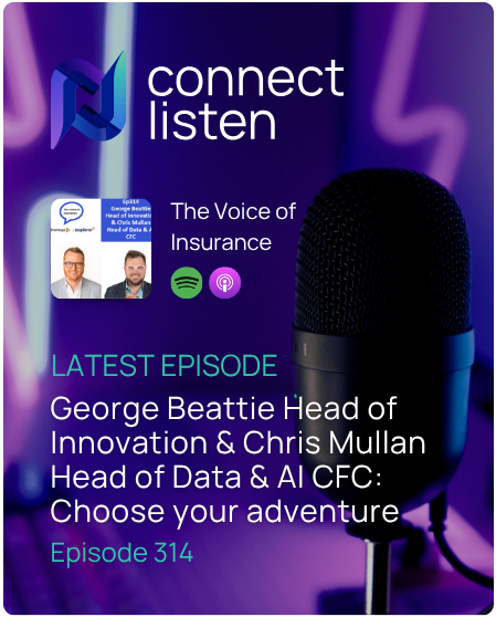 George Beattie and Chris Mullan of CFC discussing AI, data strategy and innovation in insurance.