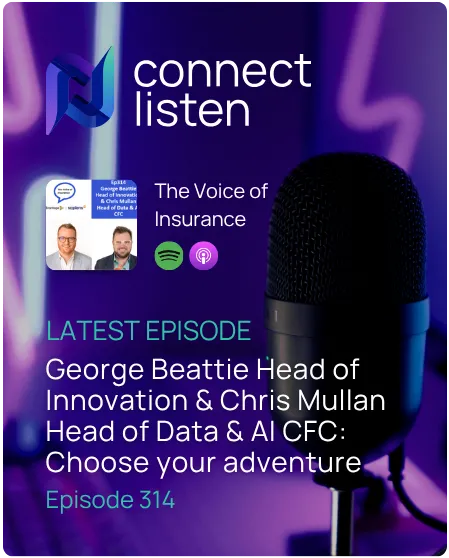 George Beattie and Chris Mullan of CFC discussing AI, data strategy and innovation in insurance.